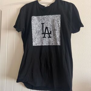 Black LA Graphic Short Sleeve Tee